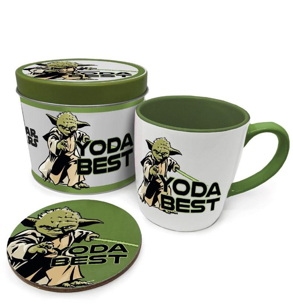 Pyramid International Star Wars Tasse mit Untersetzer Yoda Produktbild 