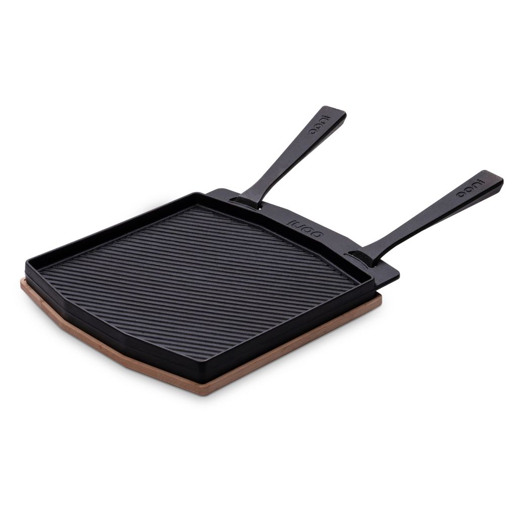 Ooni Grizzler Grillplatte, doppelseitig, Met Stahlplaat