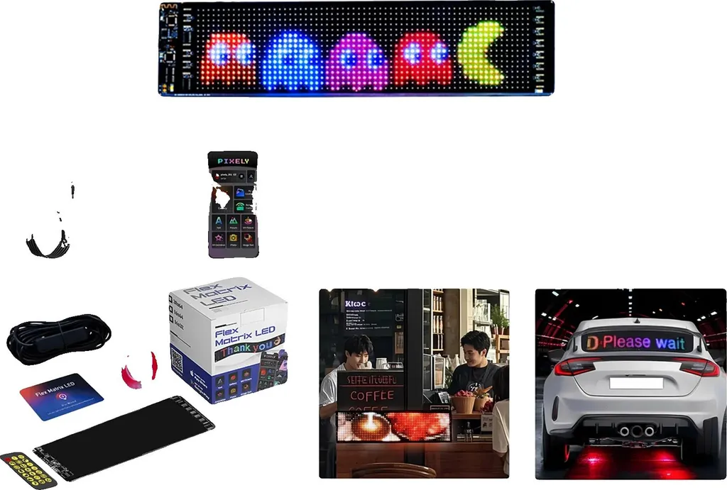 Matrice LED Programmabile X2064 64x64 | Pannello RGB Flessibile USB - 1