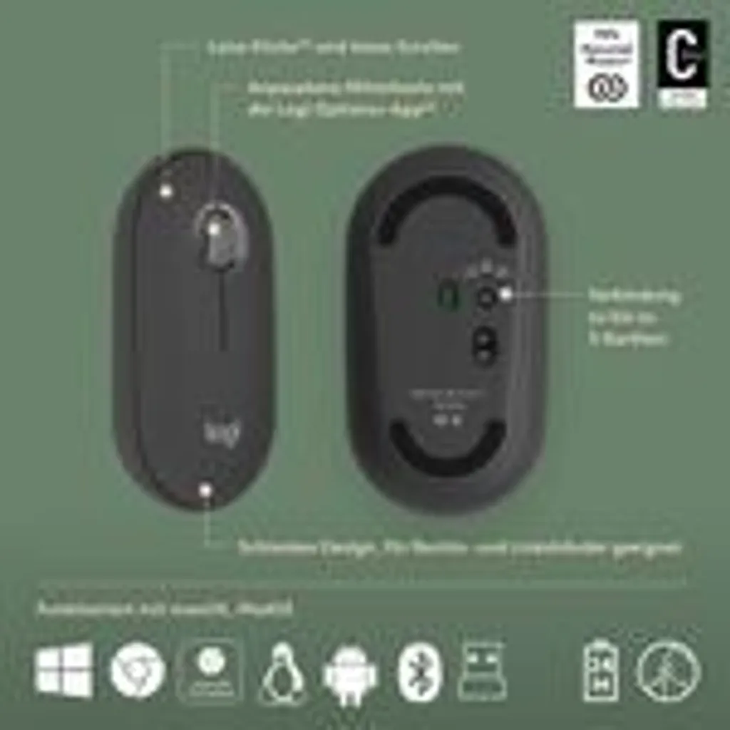Logitech Pebble 2 Combo 920-012203 Ensemble Clavier et Souris Graphite - 20