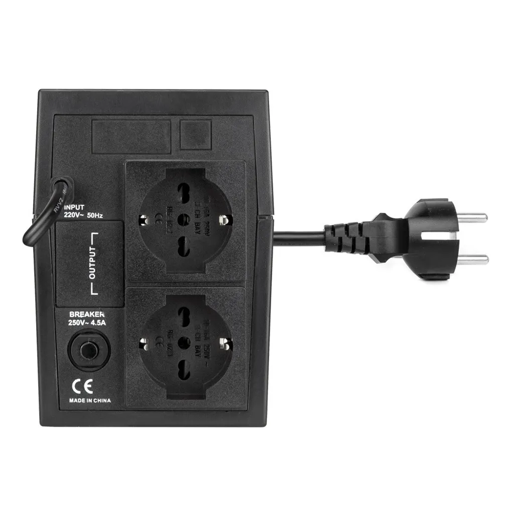 Onduleur Vultech 650VA Compact Line-Interactive avec 2 prises AC