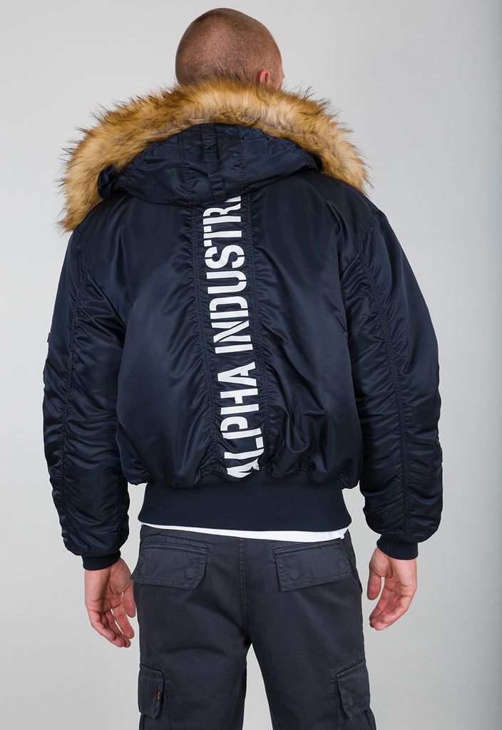 ALPHA INDUSTRIES 45P Hooded Custom Herren Winterjacke, Größe:XXL, Alpha Industries Farben:Rep.Blue