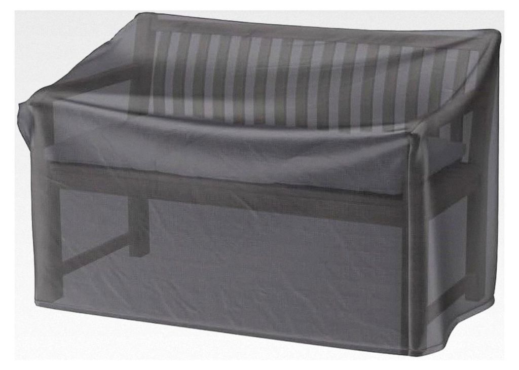 Schutzhülle für Gartenbank 160 x 75 x 65-85 cm Anthrazit | Atmungsaktive und wasserdichte Abdeckhaube | Wetterfeste Schutzhaube für Gartenmöbel...