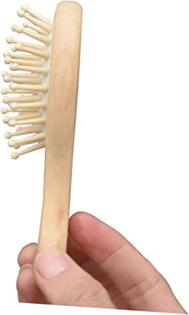 Hälatbürsten Haare entspannte Bürste tragbare kleine Kamm Glättungsmassage gemachtes Holz Bambus Anti Frizz Travel