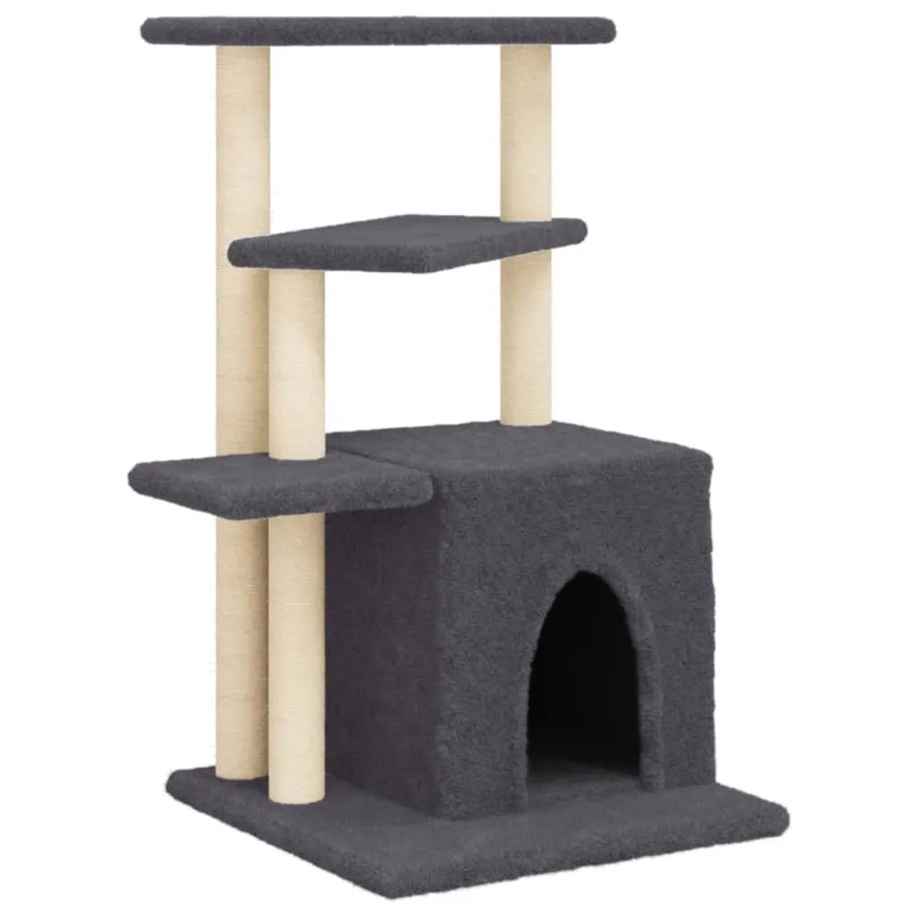 Offerta Tiragraffi vidaXL 83,5 cm - Sisal Grigio Scuro - Qualità Prezzo