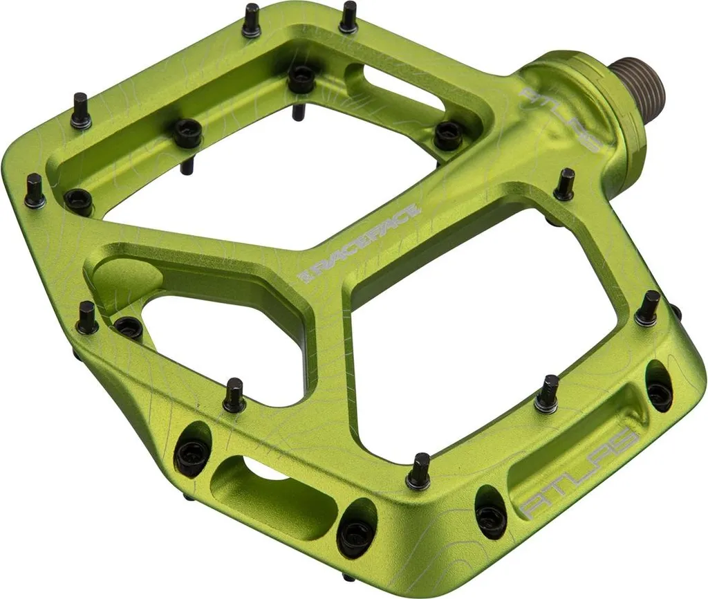 Pédales Race Face Atlas 22 Vertes - Plateforme Aluminium PD22ATLASGRN