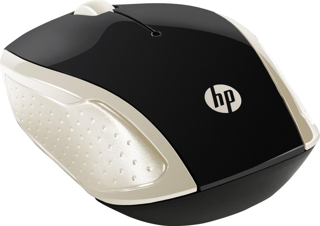 HP 200 - Maus - rechts- und linkshndig - optisch - kabellos - 2.4 GHz - kabelloser Empfnger (USB)