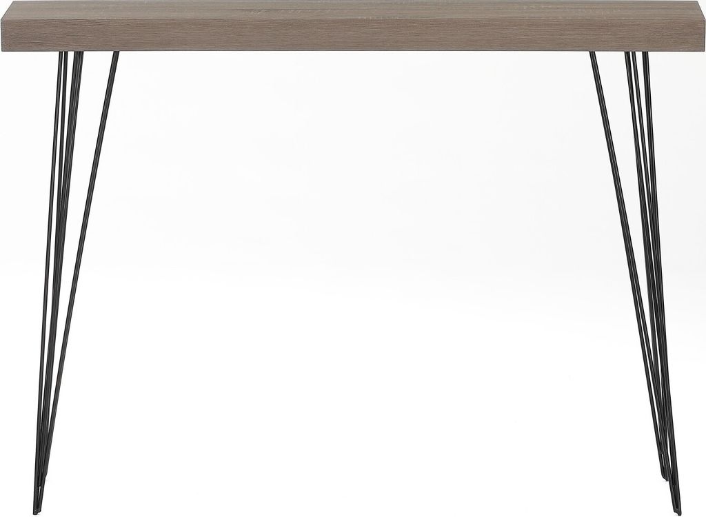 Konsolentisch Hestia, 110x25x80, modern & elegantes braun, filigrane Beine, Minimalistisch, Wohnzimmer Sideboard, Flur Ablagetisch