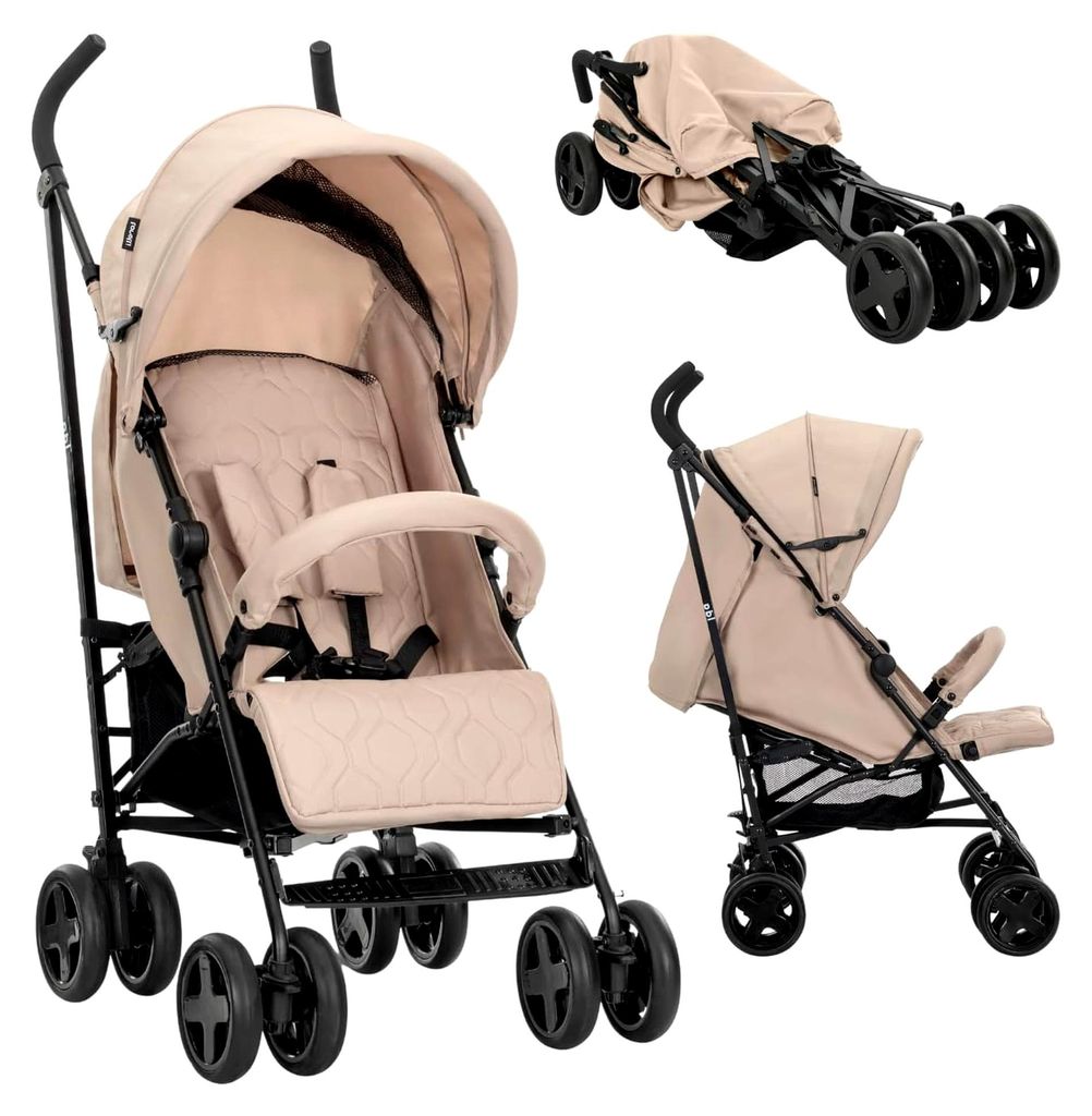 Kinderwagen Ida, Reisebuggy, kleiner zusammenklappbarer Baby Buggy, leicht - nur 8,4 kg, kompakter Sportsitz bis 15 kg, Kinderbuggy mit verstellbar...