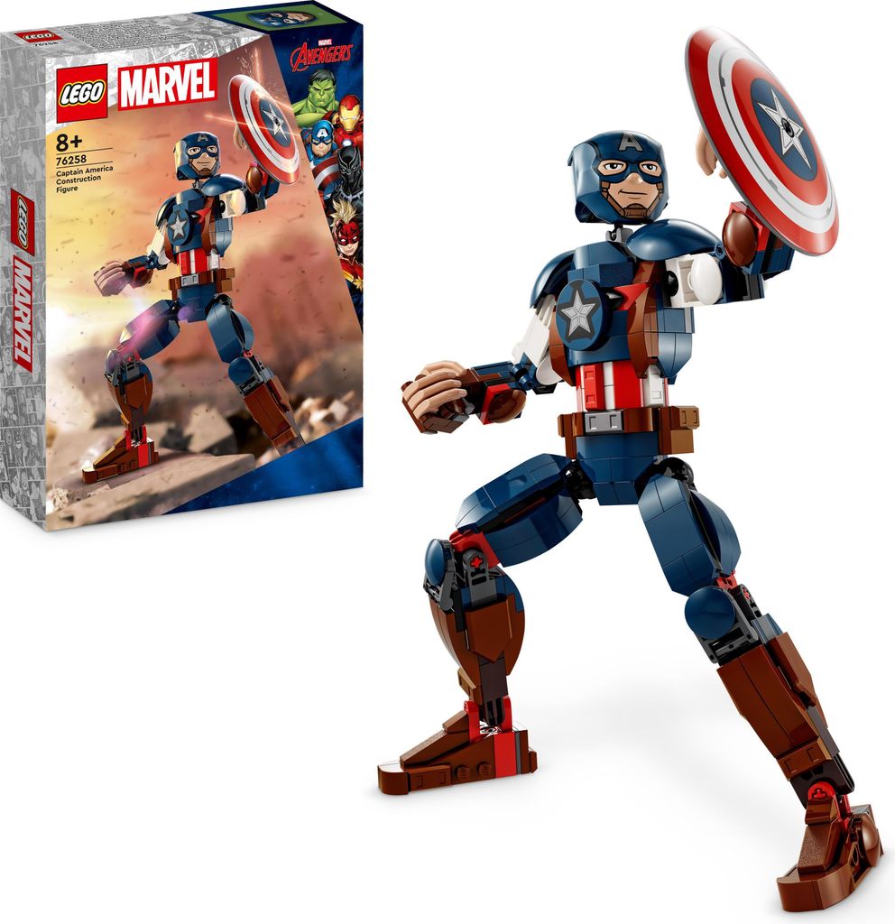 LEGO 76258 Marvel Figurka Kapitana Ameryki do zbudowania z Zdjęcie produktu 