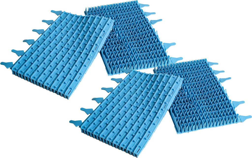 vhbw 4x Bürste kompatibel mit Zodiac Voyager, Sweepy Free, Indigo Poolroboter, Poolsauger - Aus Gummi, 30,2 x 24,5 x 5,5 cm