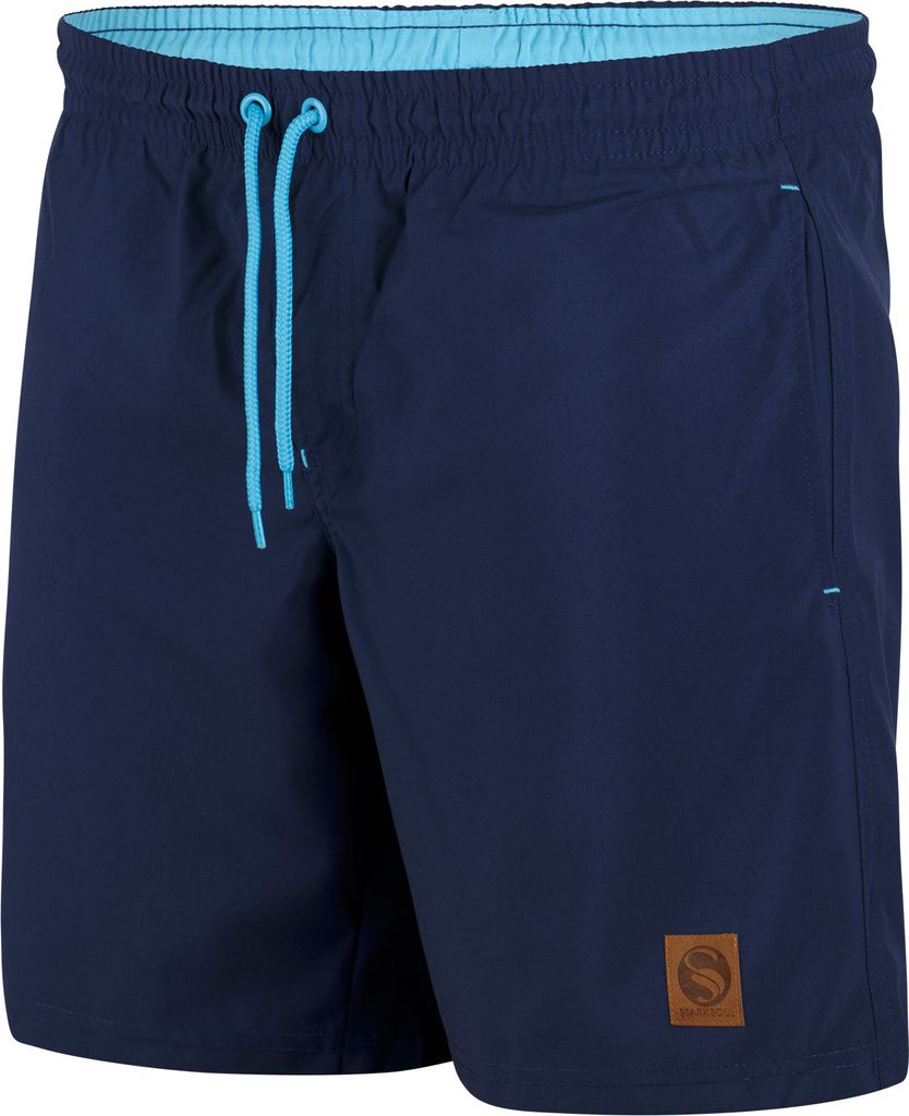 Stark Soul Badeshorts COOL WAVES, Herren, Boardshorts mit Mesh-Innenfutter, Kordelzug, Taschen, Farbe: Marine, Gr: S