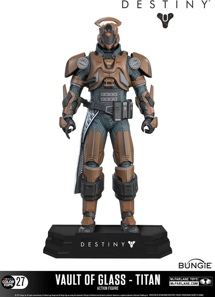 Figurine Destiny Titan 17 cm avec Armure Vault of Glass Détaillée