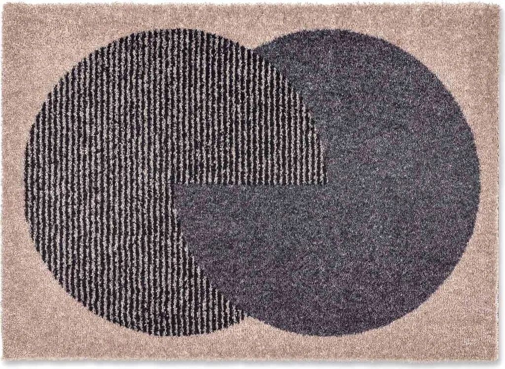 Tapis d'Entrée Intérieur MANHATTAN Ecru 50x70 cm - Design Moderne Chic