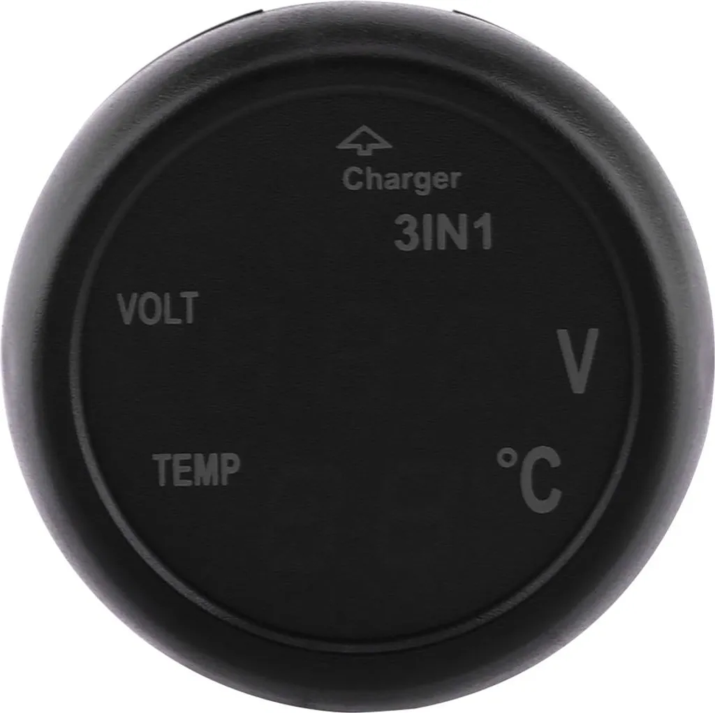 Doppio LED display digitale voltmetro termometro accendisigari USB caricatore auto (verde, rosso)