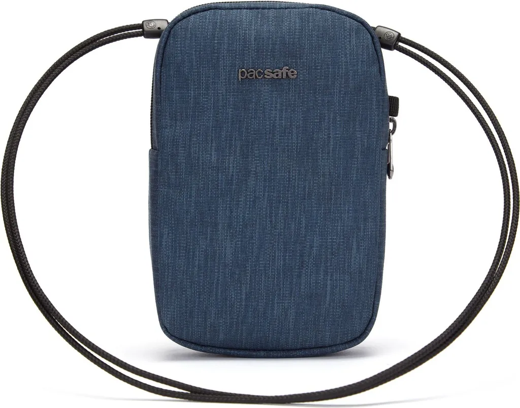 Sac Travel Crossbody RFIDsafe avec protection anti-piratage Denim Bleu