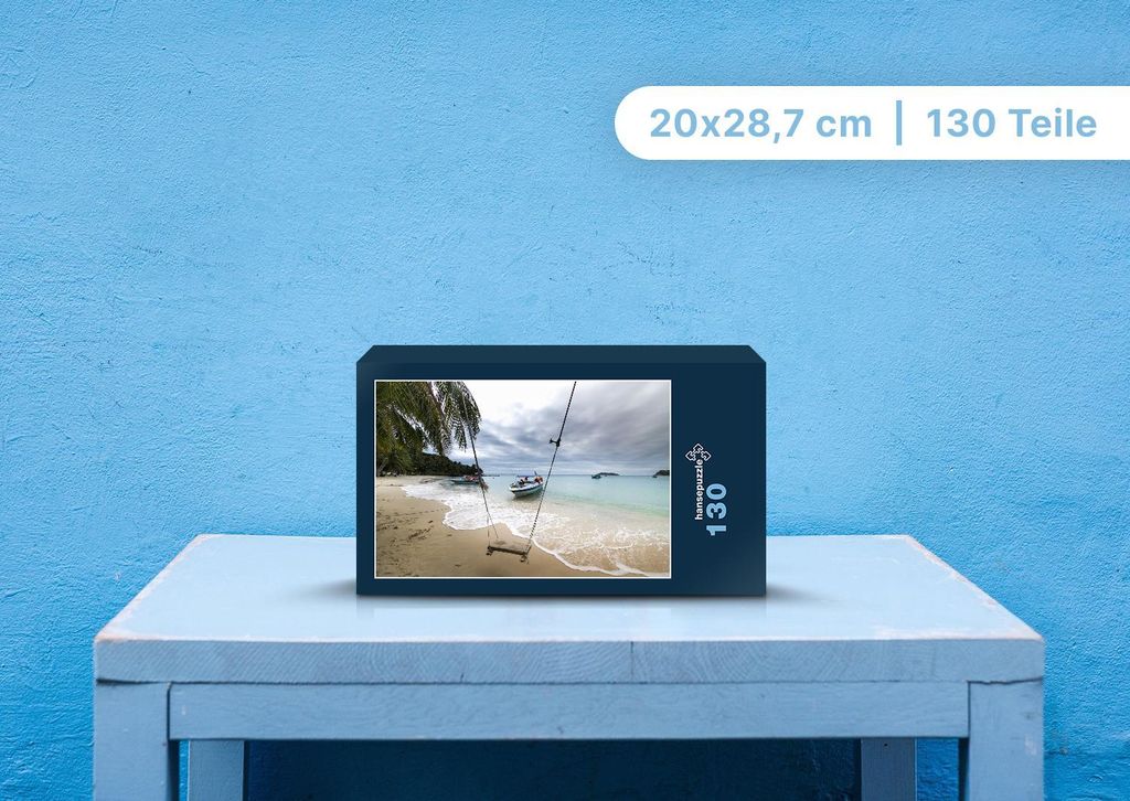 hansepuzzle 100049 - Phu Quoc Puzzle, 130 Teile, Reisen, 28,7 x 20,0cm mit hochwertiger Aufbewahrung, Kartonbox und wiederverschließbarem Beutel