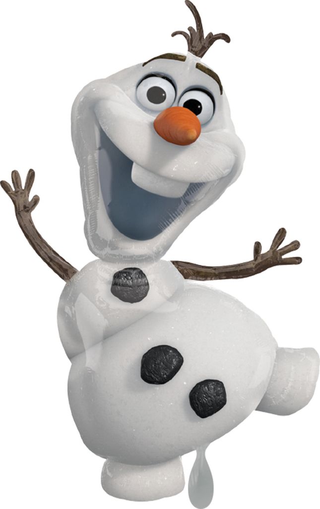 Aluminium Luftballon Olaf aus Die Eiskönigin - Bunt