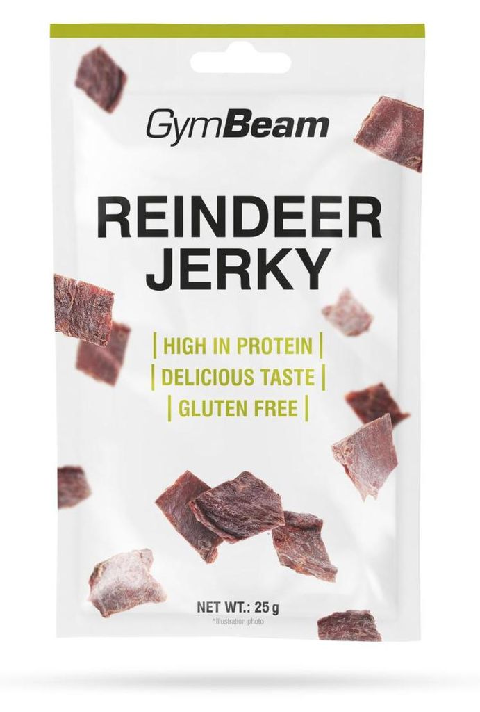 GymBeam - Rentier Jerky, 25 g Produktbild 