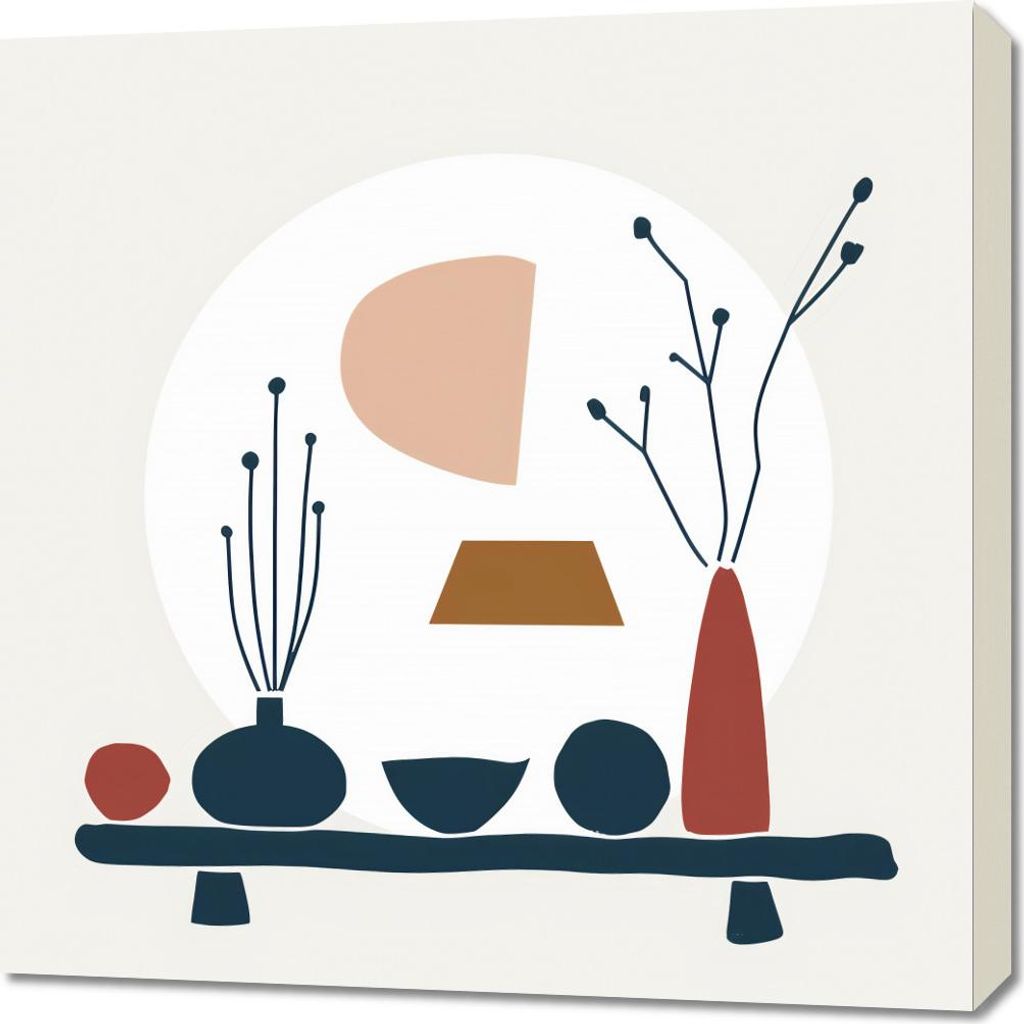 Bild 70x70cm Naturanski Tisch