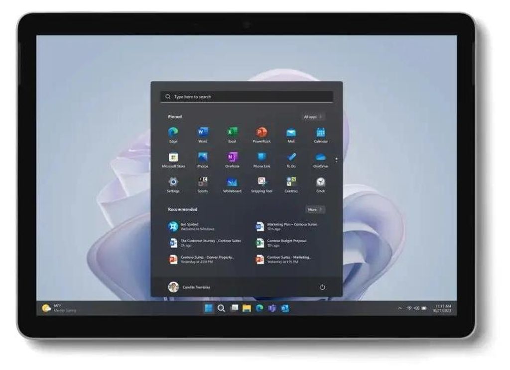 Microsoft Surface Go 4/N200/10,5"/1920x1280/T/8GB/128GB UFS/UHD/W11P/Platinum/2R