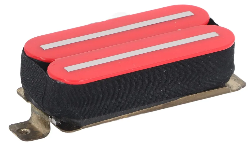 Micro Double Bobinage Hot Rail Format Simple pour Guitare Électrique Rouge