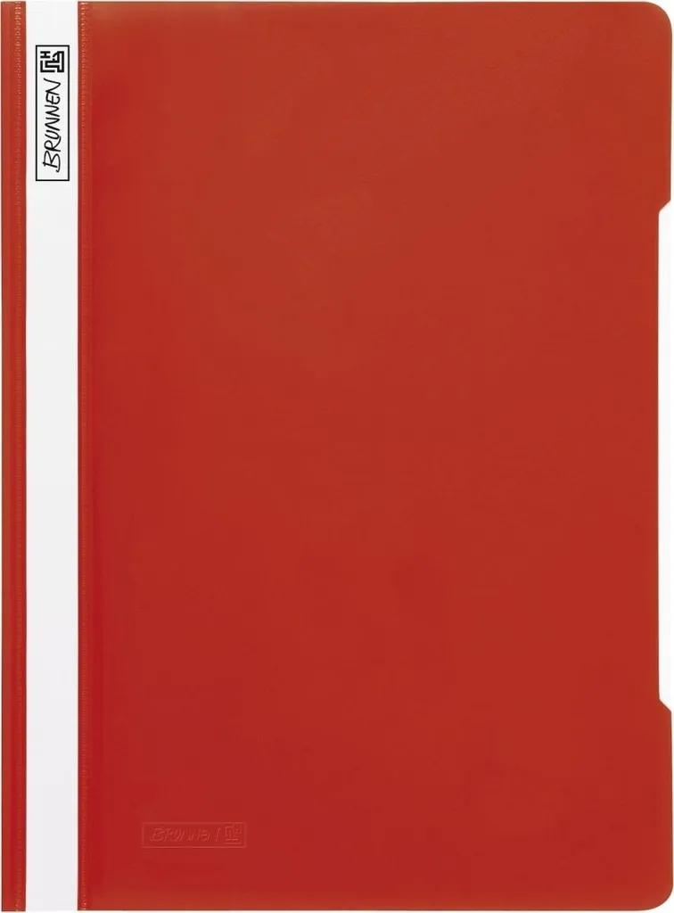 Lot de 25 chemises à lamelles rouges pour classement scolaire et bureau