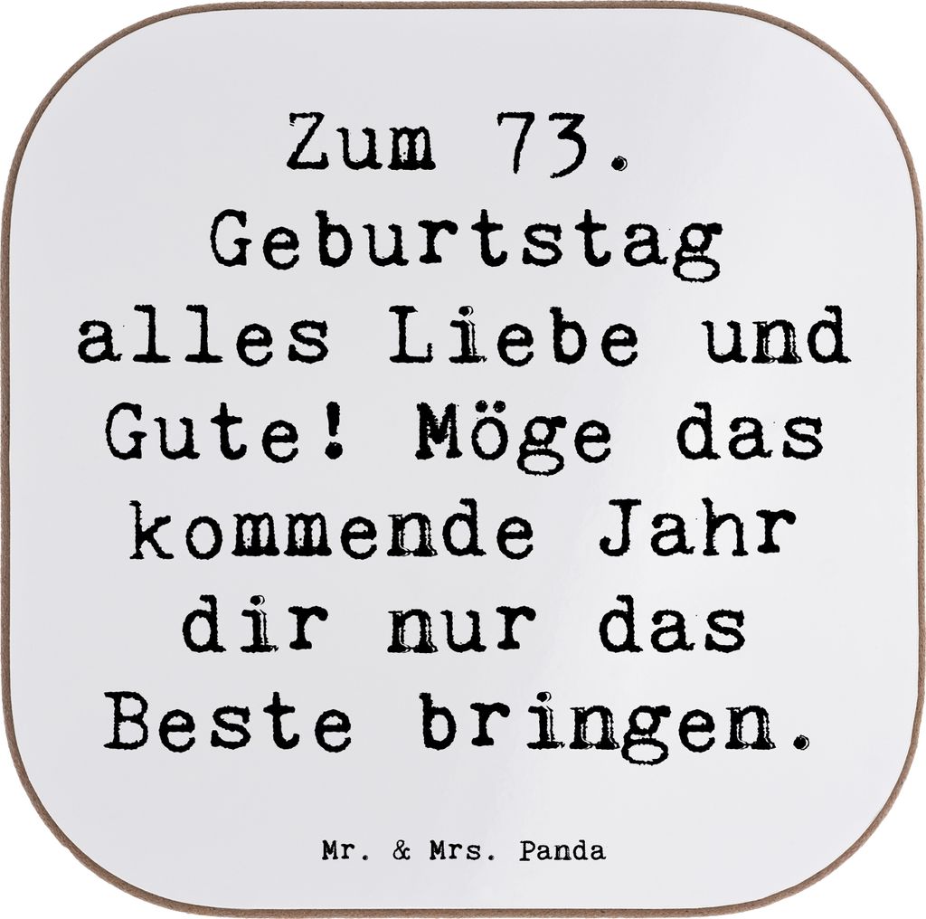 Mr. & Mrs. Panda Untersetzer für Gläser Spruch 73. Produktbild 