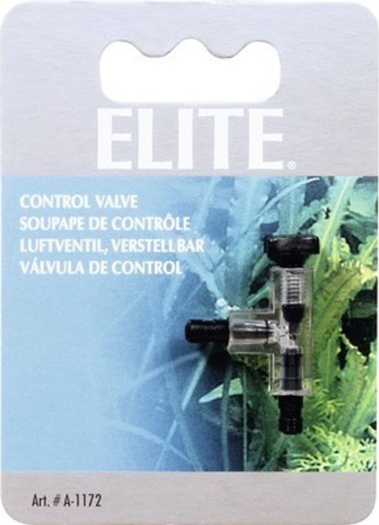 Endhahn Elite Plastik-2-Wege-Hahn regulierbar für Schläuche Produktbild 