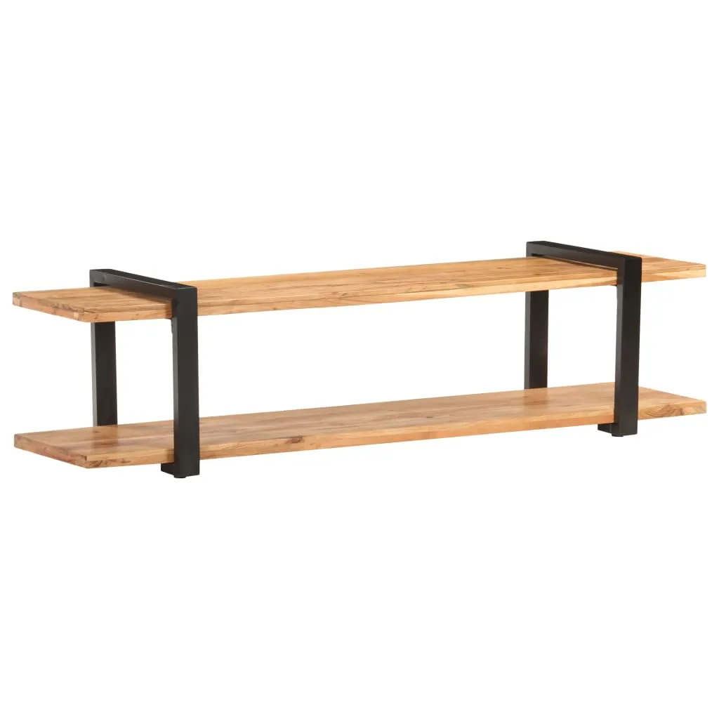 mobile TV vidaXL 160x40x40 cm in legno massiccio di acacia - Mobili TV - 8