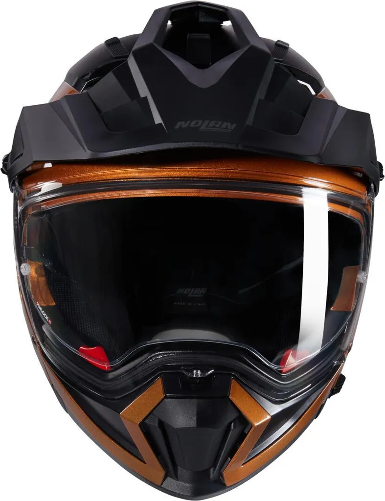 Casque de motocross Nolan N70-2X crossover modulable ocre L