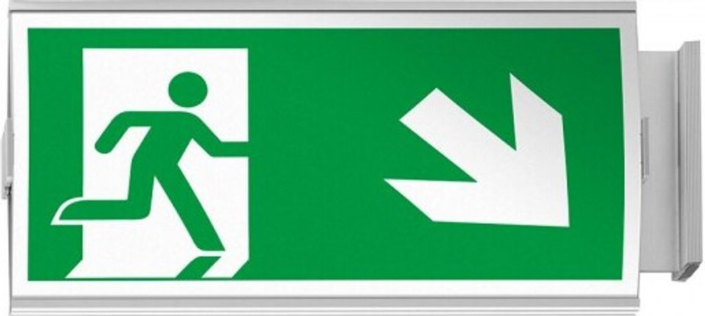 FRANKFURT Fahnenschild Fluchtweg, Format: 155x297mm