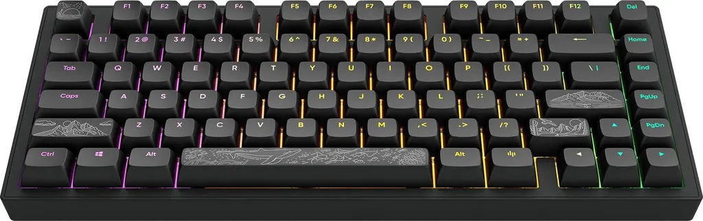 Clavier mécanique gaming robuste en alu pour éliminer la latence