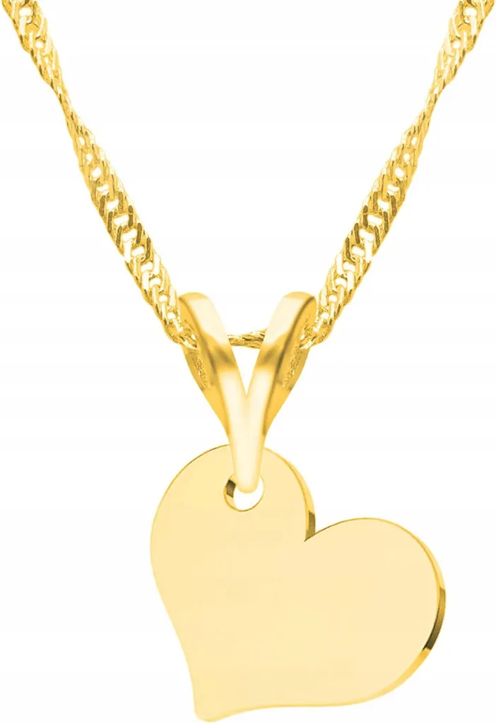 Idea Regalo: Collana Cuore Oro 585 e Argento 925 - 52cm Elegante - 1
