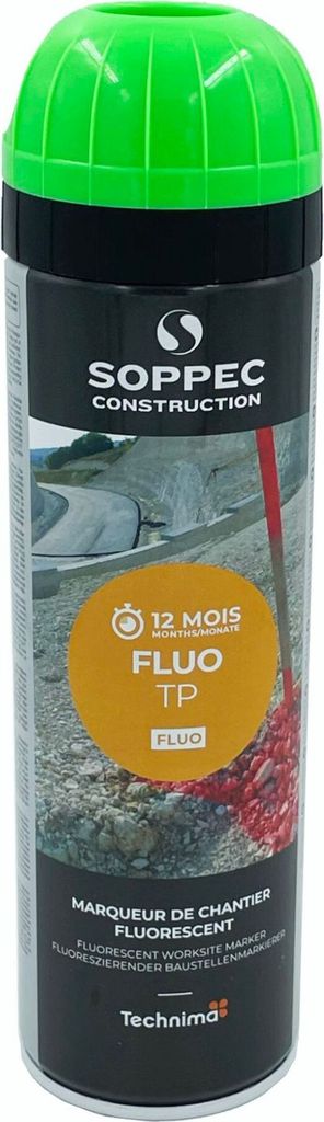 Markierungsspray 'FLUO-TP' Neon-Grün, 500 ml