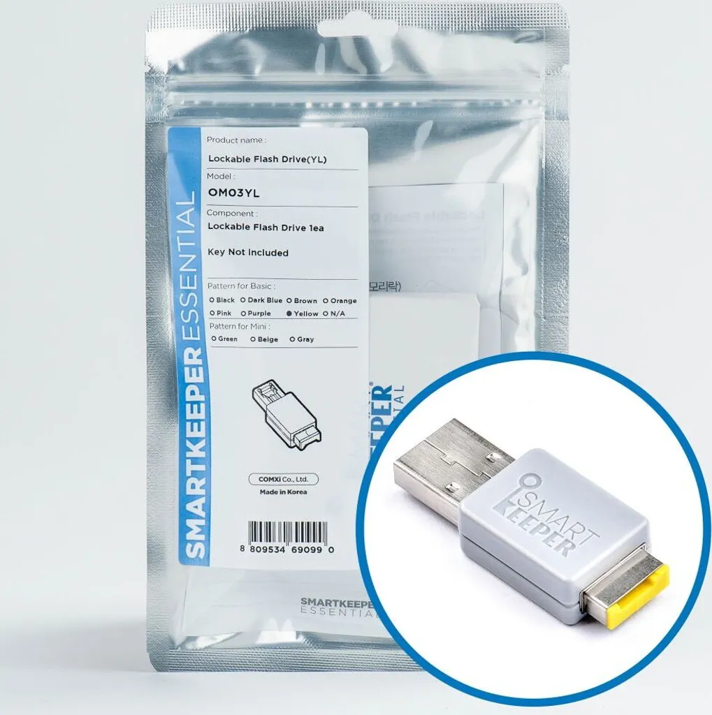 Smartkeeper OM03YL Blocco Porte RJ45 Giallo - Protezione Fisica Rete