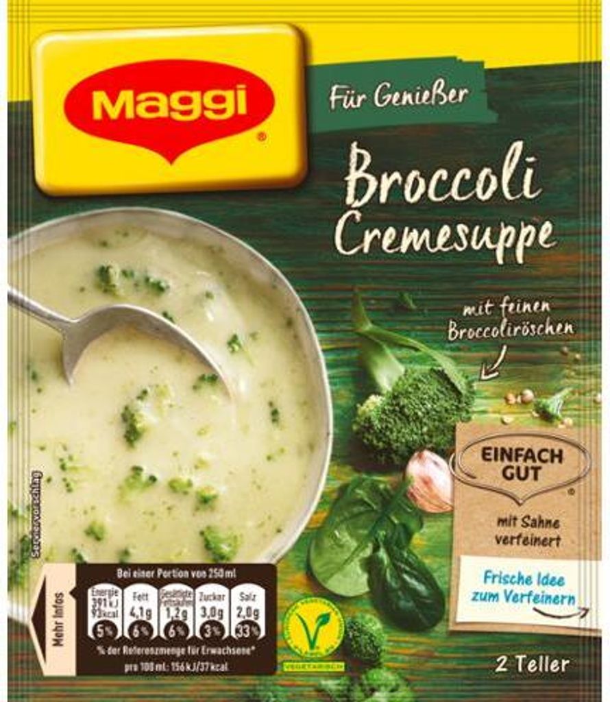 Maggi Für Genießer Broccoli Cremesuppe mit feinen Produktbild 
