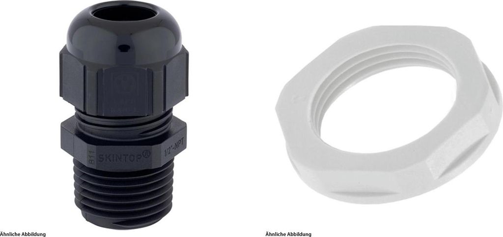 LAPP Verschraubung mit Gegenmutter 1/2 Zollx1,814 Polyamid (PA) Gewindelänge 15,0mm - 1 Stück