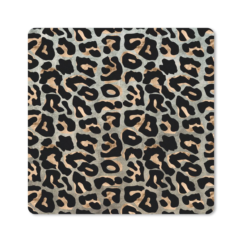 MuchoWow Mauspad Mousepad Tierdruck - Panther - Luxus 30x30 cm - Mousepads - Maus Mat - Pad - Mausunterlage - Gaming