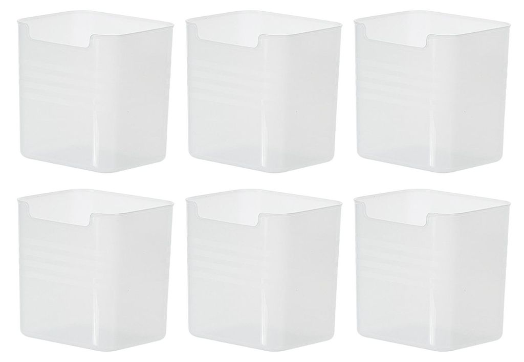 3/6 Stück Kühlschrank-Aufbewahrungsboxen, Gemüse- und Obstorganizer, BPA-frei, großes Fassungsvermögen, transparent, für Kühlschranktüren u...