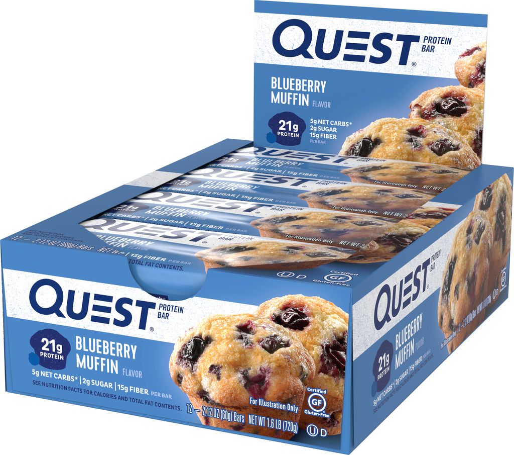 QUEST Nutrition | Quest Bar | Different Flavors Blueberry Muffin