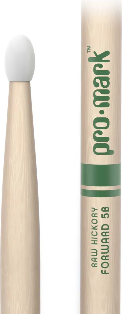 Baguettes de batterie 5BN avec olive nylon Pro Mark Raw série Classic