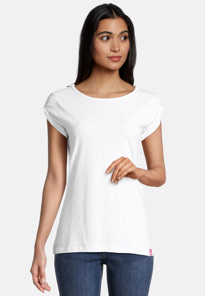 salzhaut Damen Shirt BIIKE S Leichtes Kurzarm Basic Oberteil für Frauen – Maritimes Rundhals Sommer Shirt Slim Fit – Designed in Hamburg