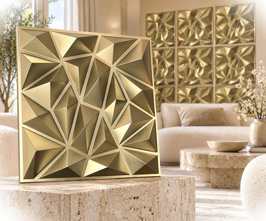Kunststoff 3D Wandpaneele Wanddeko Wandverkleidung Produktbild 