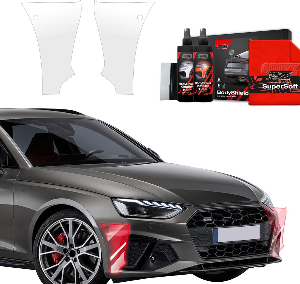 2in1 Schutzfolie Grizz Protector für Stoßstange - Audi A4 Avant (2019-2024)