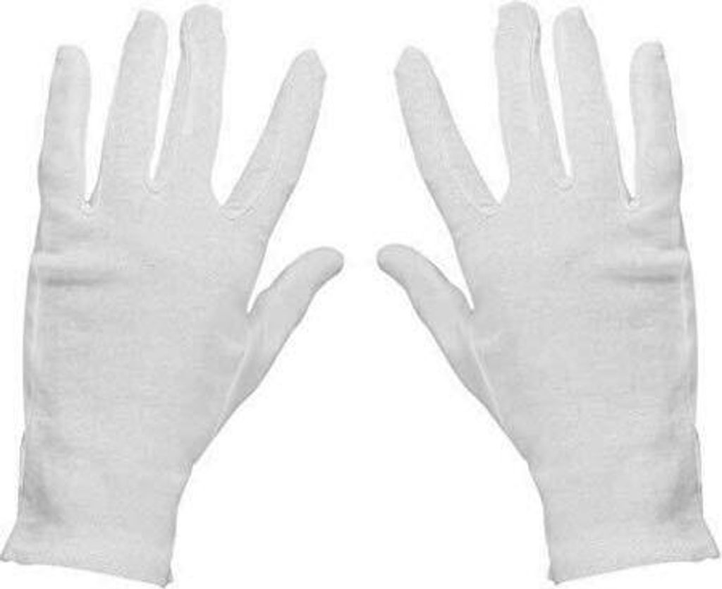 Handschuhe weiß Kostüm-Zubehör Produktbild 