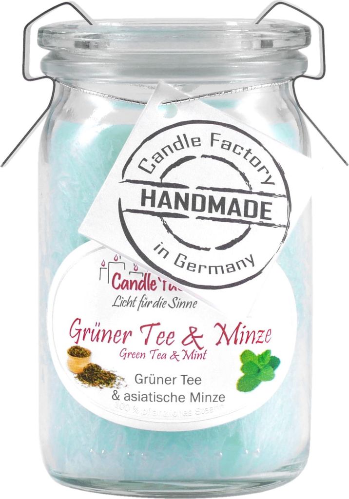 Candle Factory Baby Jumbo Grüner Tee & Minze Duftkerze Dekokerze 308095