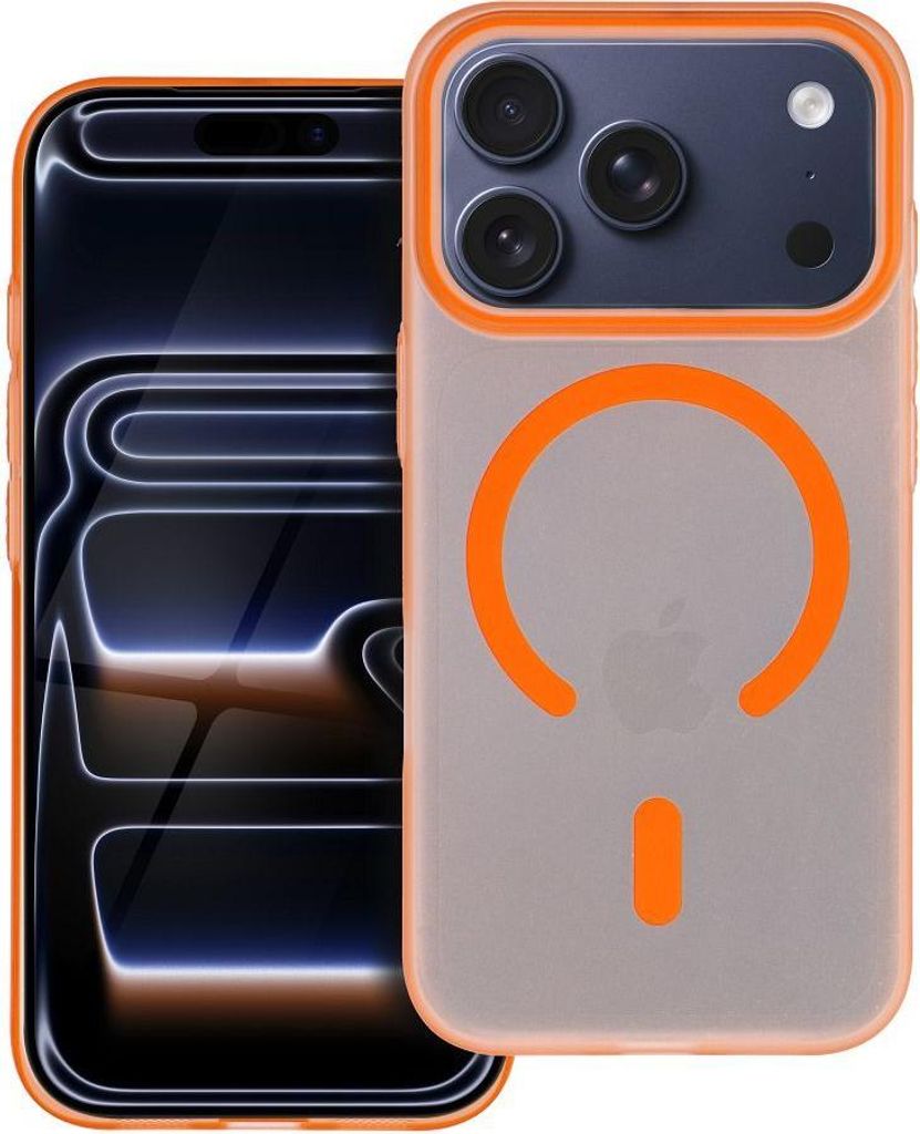 Case passend für iPhone 16e (SE4 2025) / 17e Go Orange kompatibel mit MagSafe orange