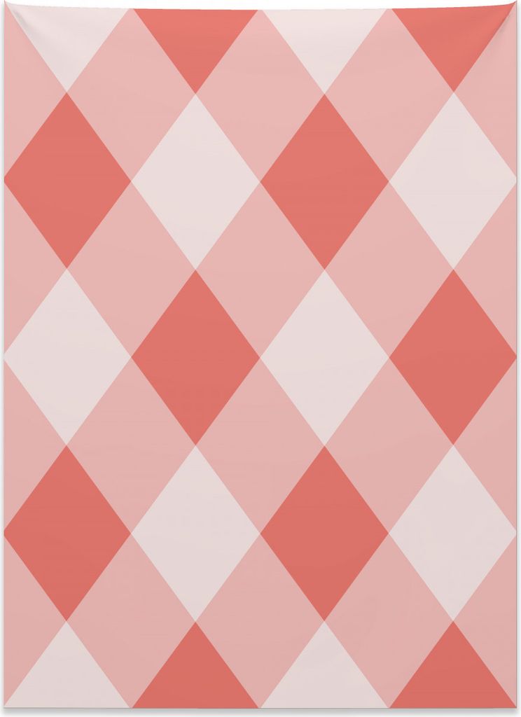 Abakuhaus Koralle Wandteppich, Vintage alte Mode-Kunst aus Weiches Mikrofaser Stoff Kein Verblassen Klare Farben Waschbar, 110 x 150 cm, Korallenro...