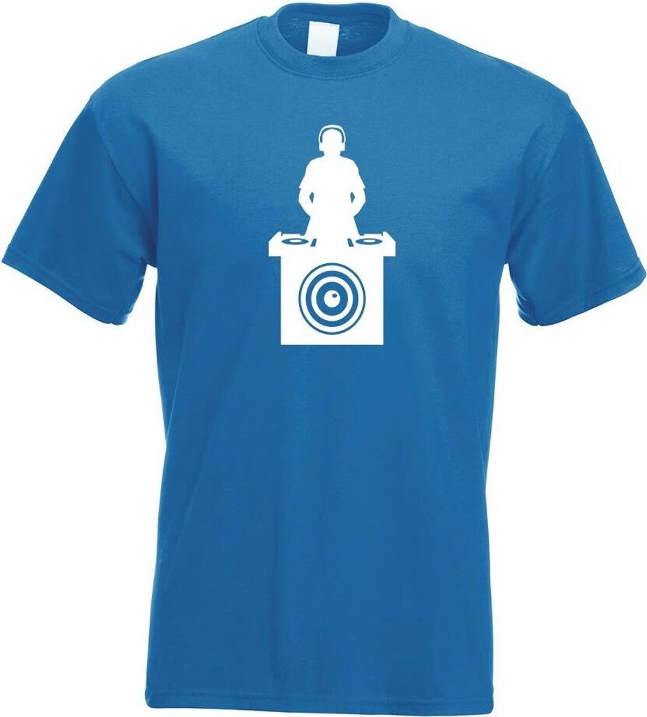 Kiwistar - T-Shirt - royal - DJ Music Bass Disc Jockey Motiv Bedruckt Funshirt Design Print - mit Motiv Bedruckt - Funshirt Design - Sport - Freize...